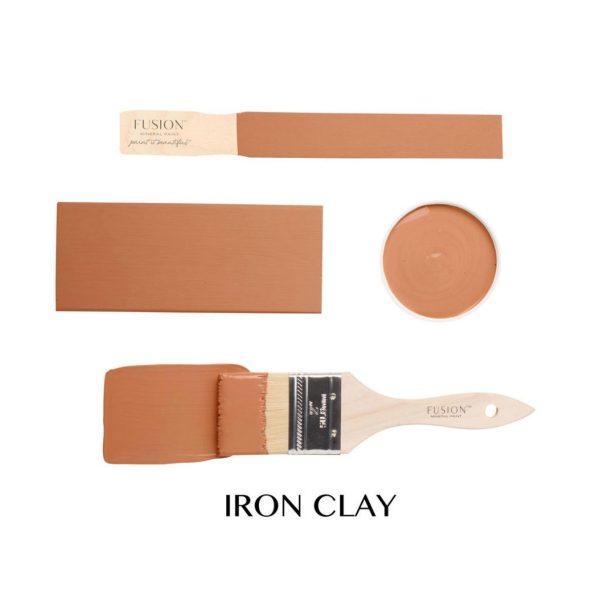 iron clay fusion mineral paint nat en droog